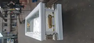 Half Tick Glass Casket With Gold Coner for Sell Cool Price