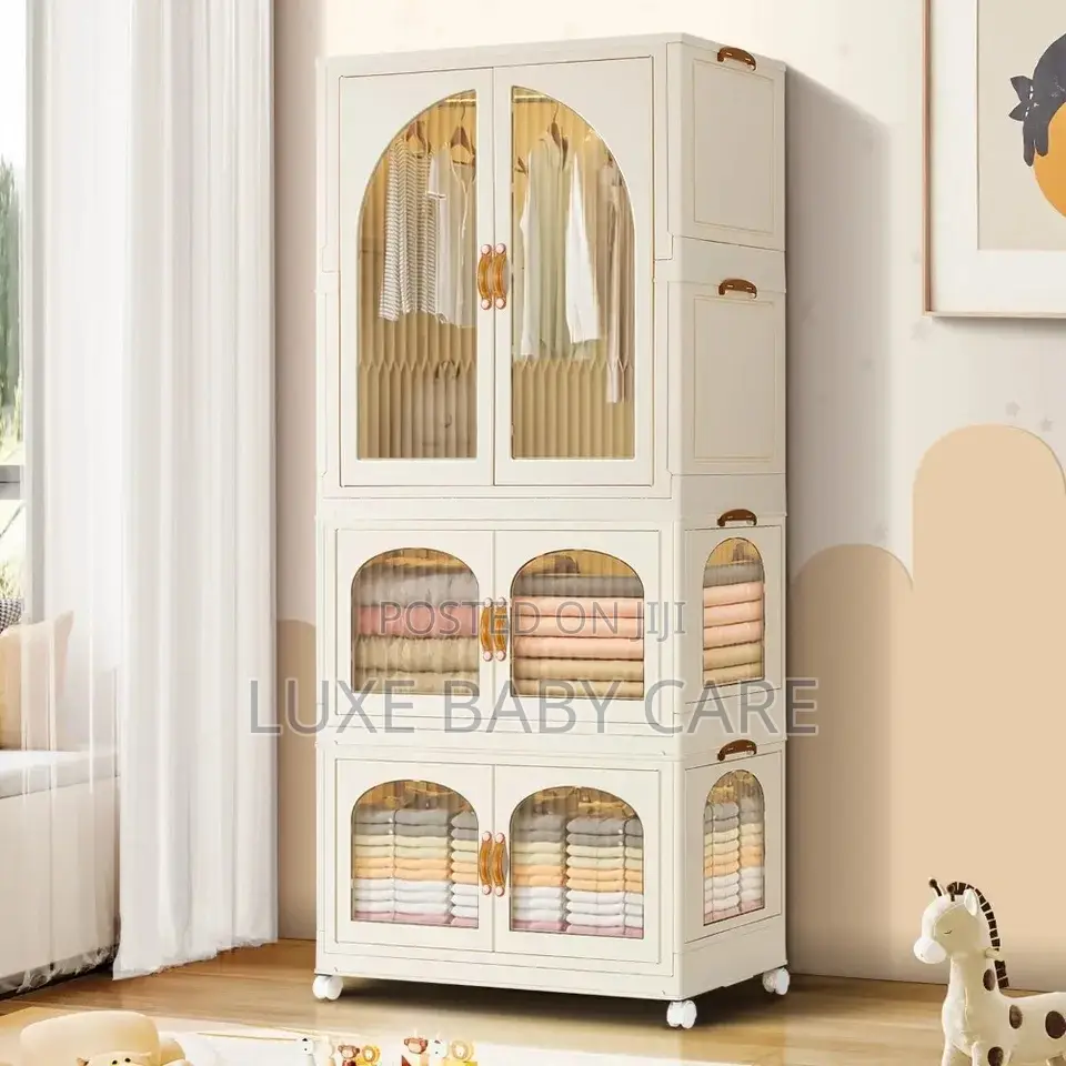 Foldable Plastic Closet, Portable Kids Closet.