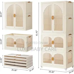 Foldable Plastic Closet, Portable Kids Closet.