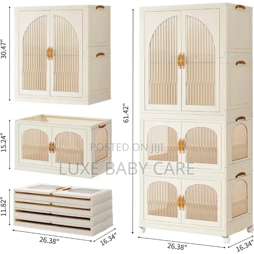 Foldable Plastic Closet, Portable Kids Closet.