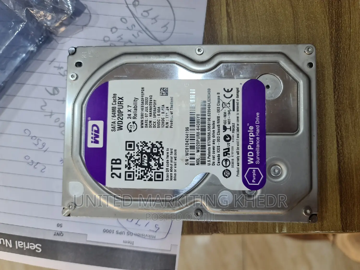 Wd 2tb Surveillance Hard Drive for CCTV Camera