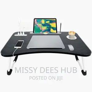 Foldable Laptop Table With Usb + Accessories