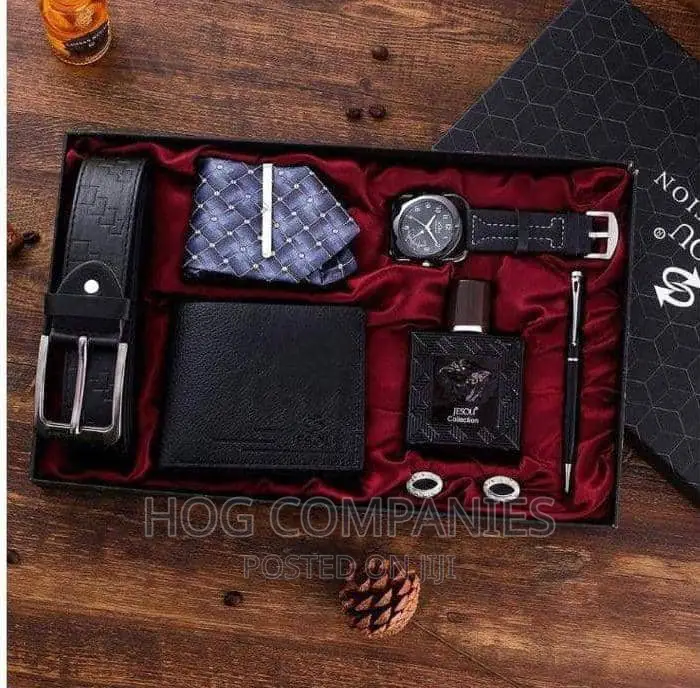Men's Watch Belt Wallet Valentine Gift Set Package- Delivery in 2hrs