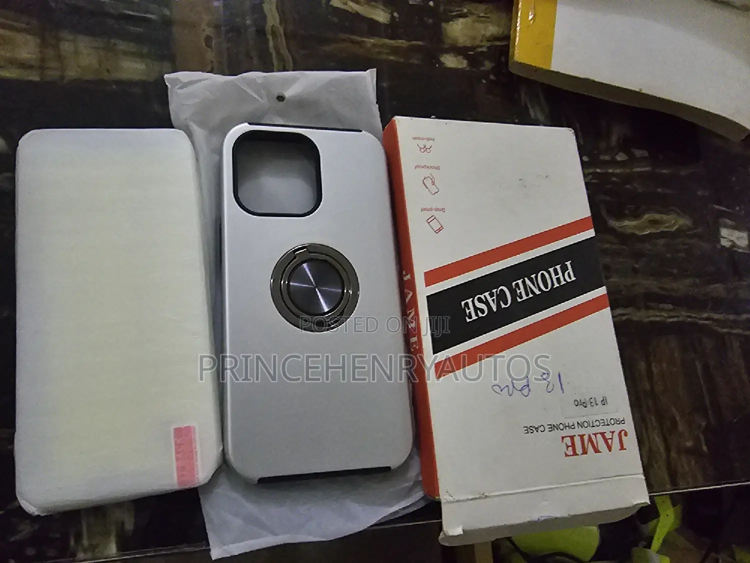JAME Case With [2 Pack] Tempered-Glass for iPhone 13 Pro.