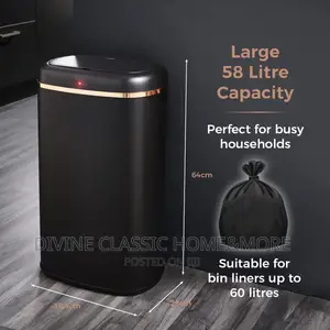 Tower Cavaletto Sensor Bin 48lit Black
