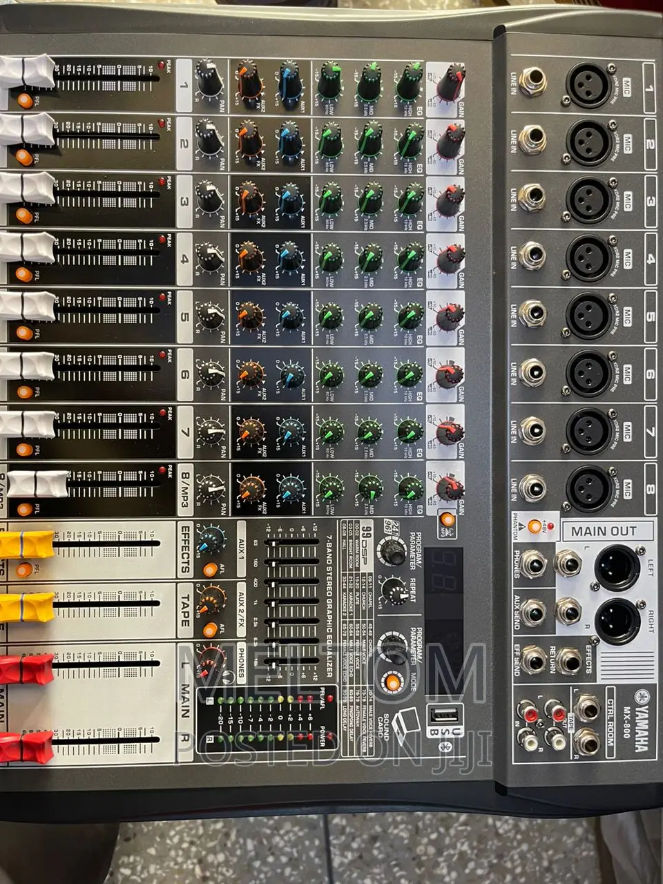 Yamaha Mx-800 8channels Professional Mixing Console