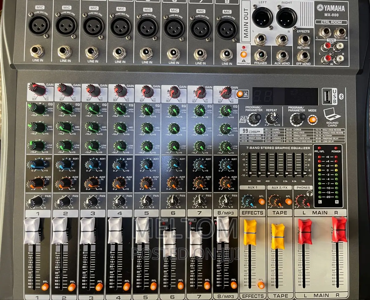 Yamaha Mx-800 8channels Professional Mixing Console