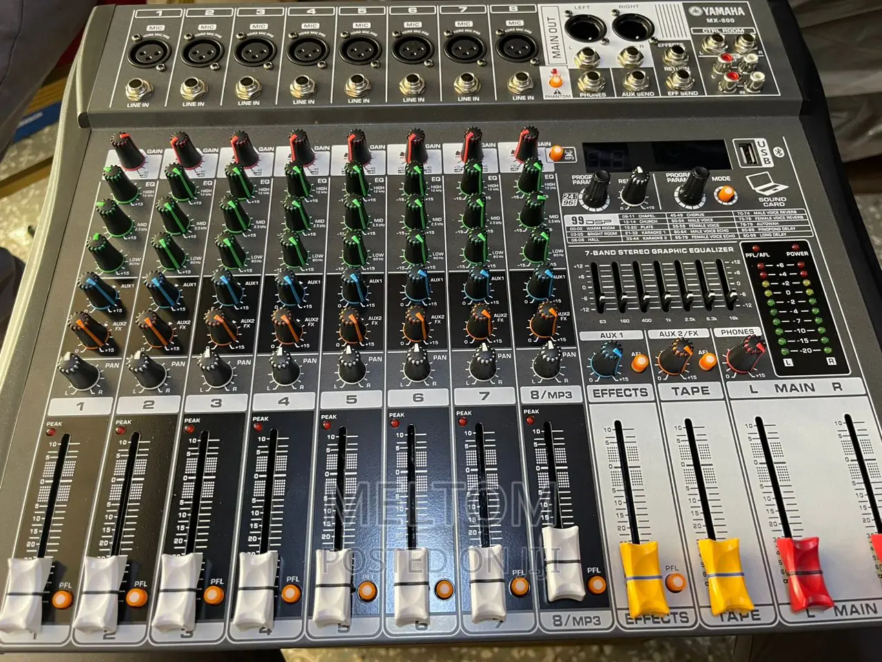 Yamaha Mx-800 8channels Professional Mixing Console