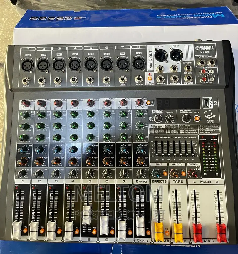 Yamaha Mx-800 8channels Professional Mixing Console