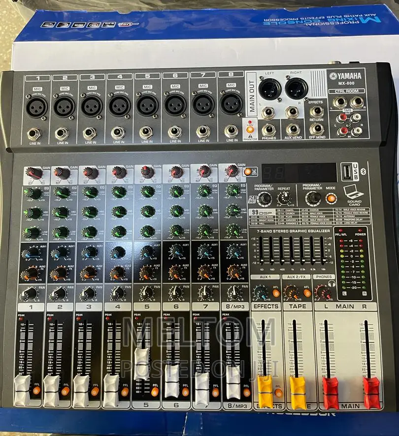Yamaha Mx-800 8channels Professional Mixing Console