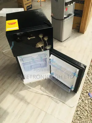 Pearl PF-10T Doubledoor Black Glass Topfreezer Fride