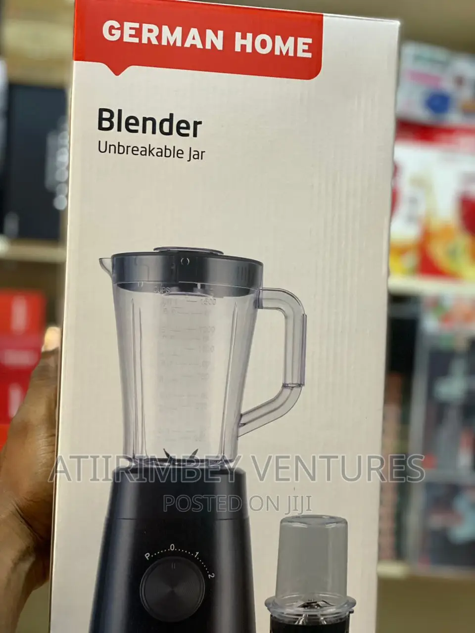 German Home Unbreakable Jar Blender Double Cup