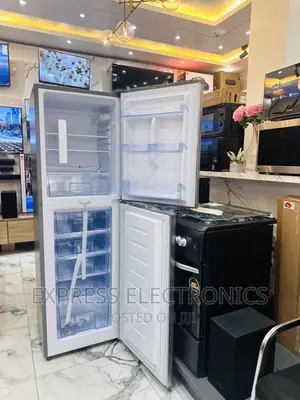 Amazing  Deal on PF-352B-2B Fridge Pearl Double Door Grey