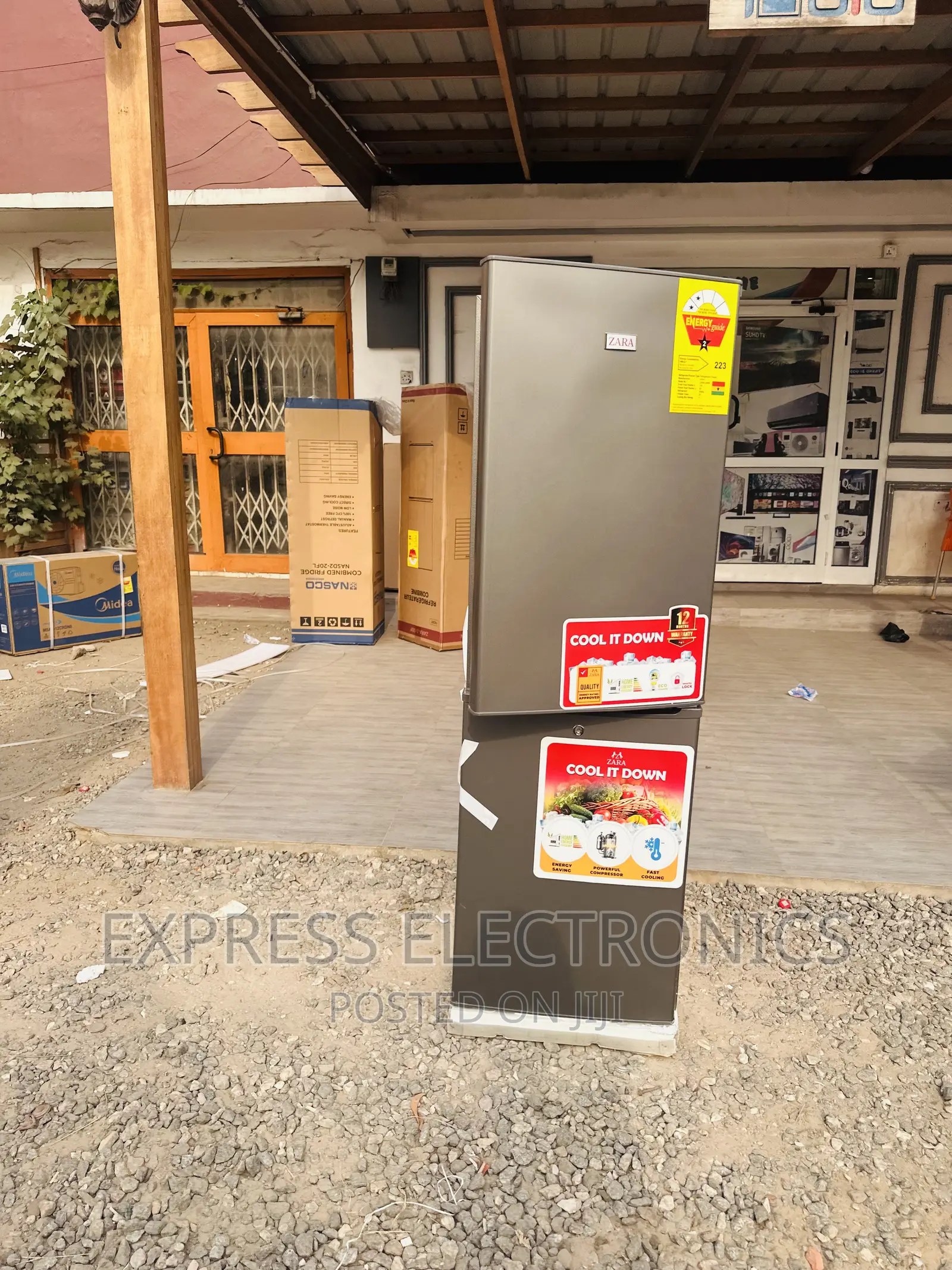 Call  and Purchase for Zara 240BF Double Door Fridge