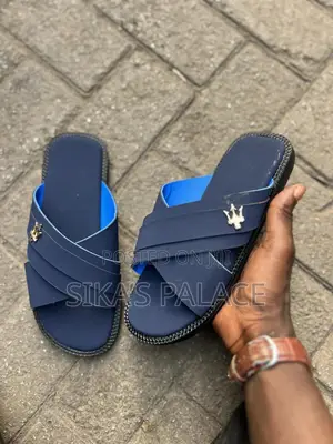 Blueblack Maserati Slippers