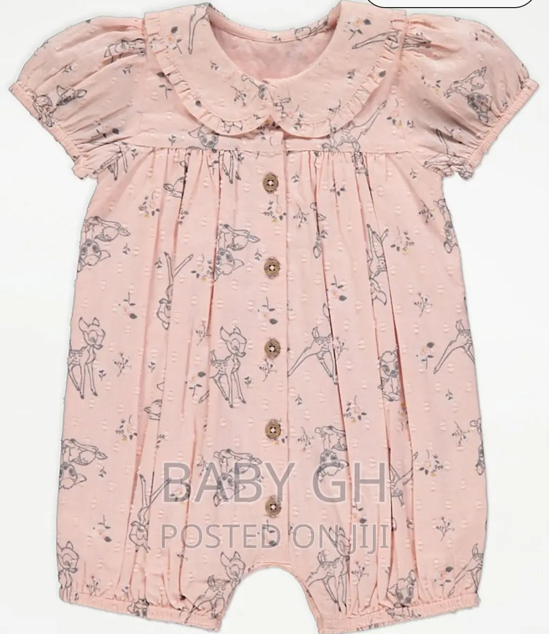 George Disney Bambi Pink Frill Collar All in One