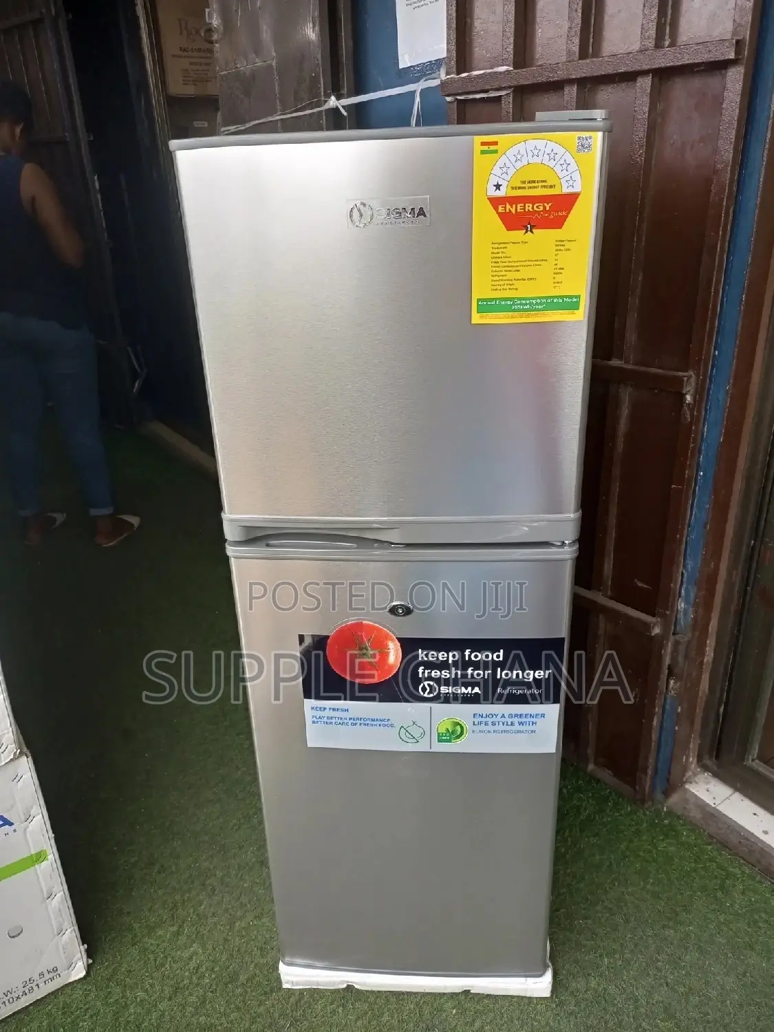 Sigma Refrigerator Fridge and Freezer Double Door
