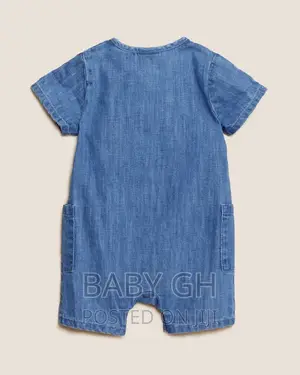 M S Denim Chambray Romper