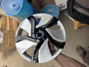 Wheel Cover Set 4 Pieces Ash and Black