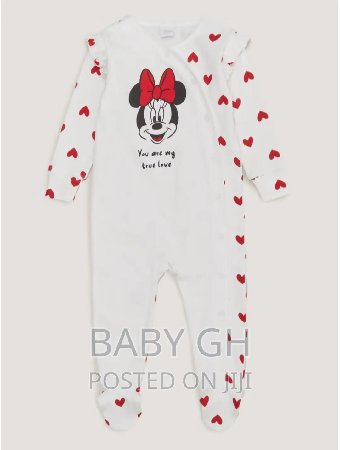 Baby Cream Disney Minnie Mouse Sleepsuit