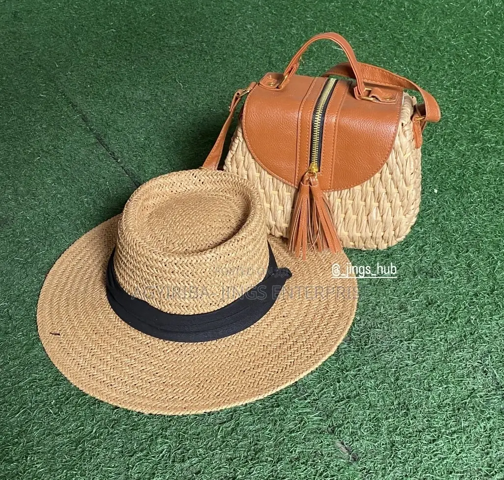 Straw Bag and Hat Combo