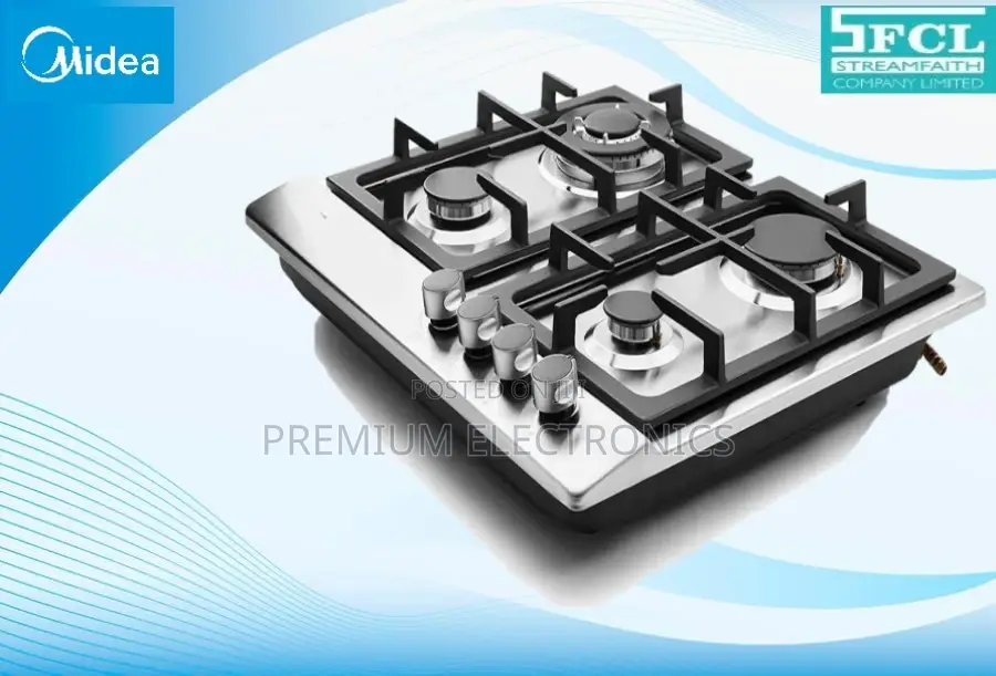 Beautiful, Top Quality Midea Gas Hob 4 Burner 60g40me