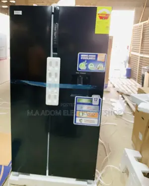 Brand New Nasco Nassb2-64s Side by Side Electric Fridgeblack