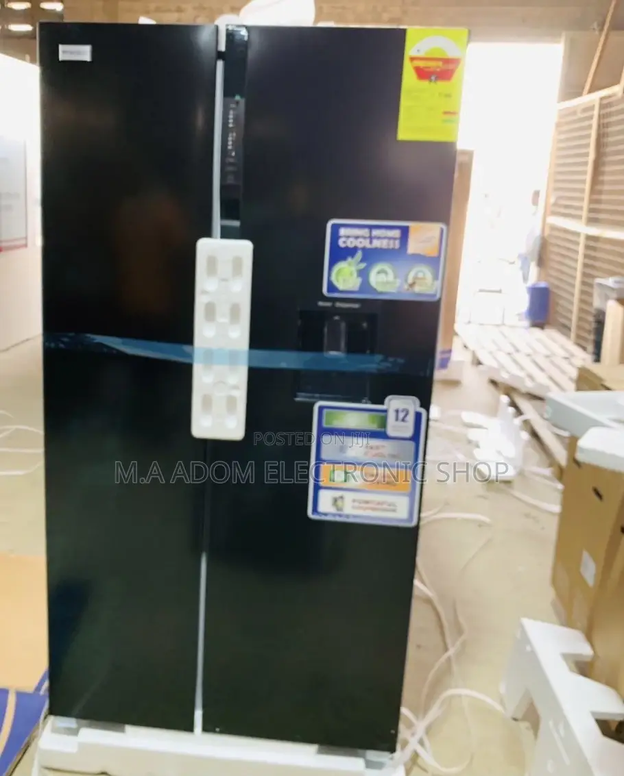 Brand New Nasco Nassb2-64s Side by Side Electric Fridgeblack