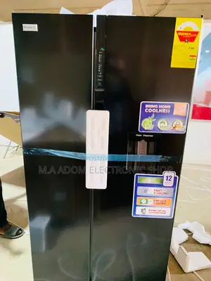 Latest Nasco Nassb2-64s Side by Side Electric Fridge,Black.