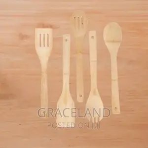 Original 5pcs Set of Bamboo Shovel Spoon Kitchen Utensils