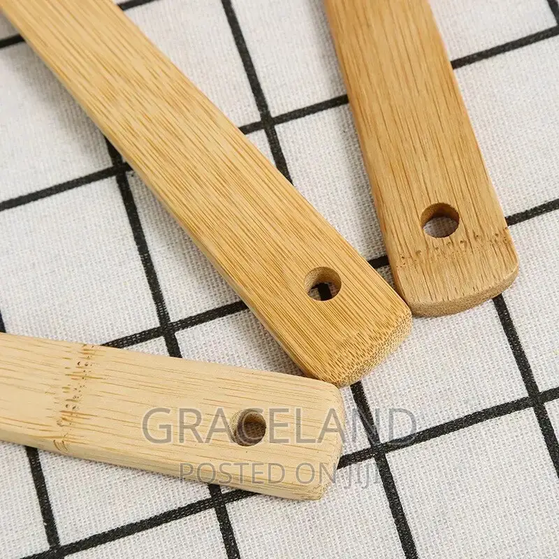 Original 5pcs Set of Bamboo Shovel Spoon Kitchen Utensils