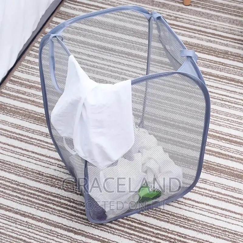 2in1-Laundry Bag Pop Up Washing Foldable Laundry Basket