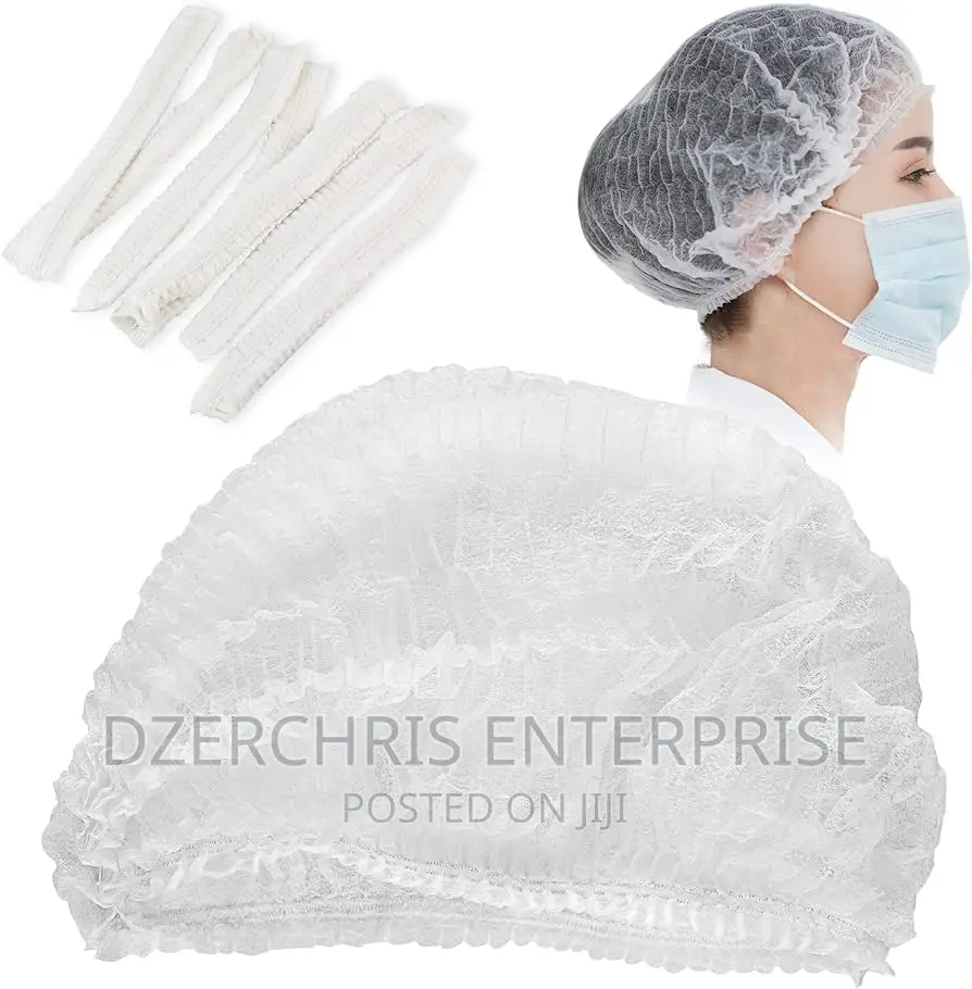 Disposable Hair Nets Blue/White