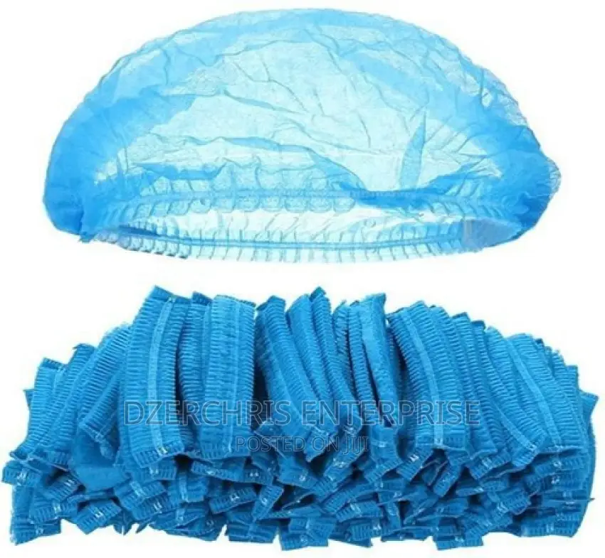 Disposable Hair Nets Blue/White