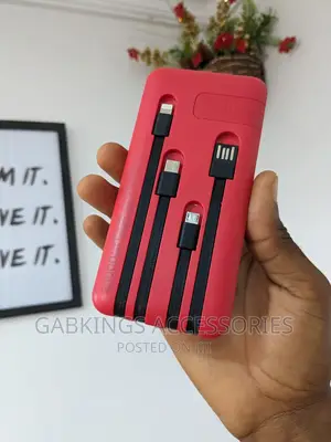 Powerbank With Built-in Cables