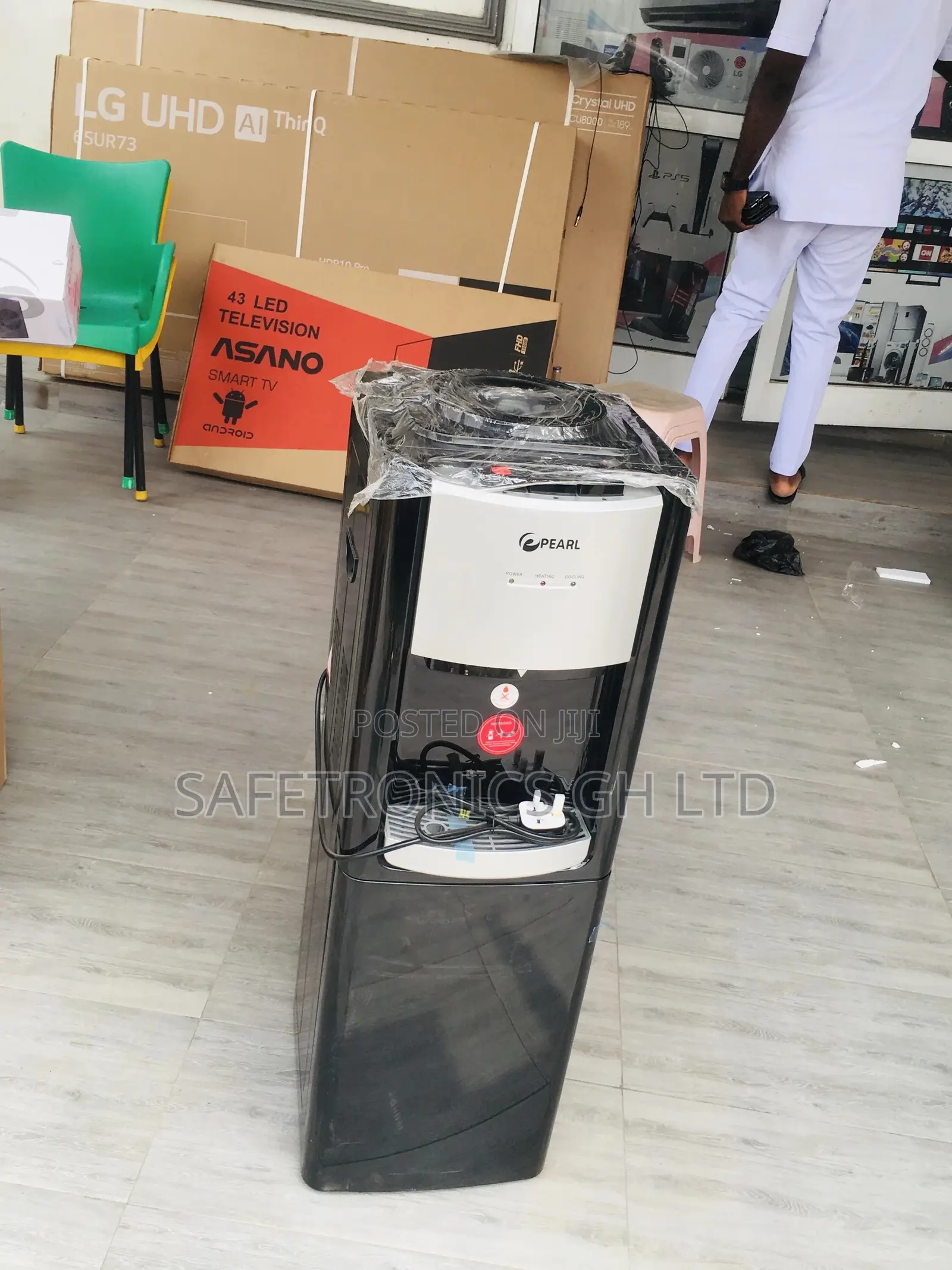 Pearl Water Dispenser Black PWD-2008 Hot/Cold Electric