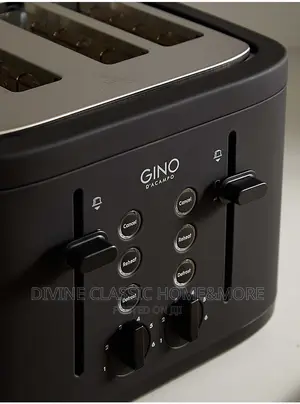 Gino d'Acampo 4 Wide Slice Pop-Up Bread Toaster
