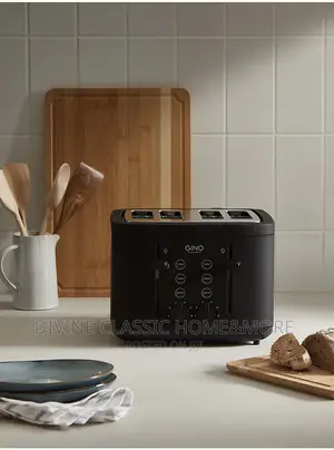 Gino d'Acampo 4 Wide Slice Pop-Up Bread Toaster