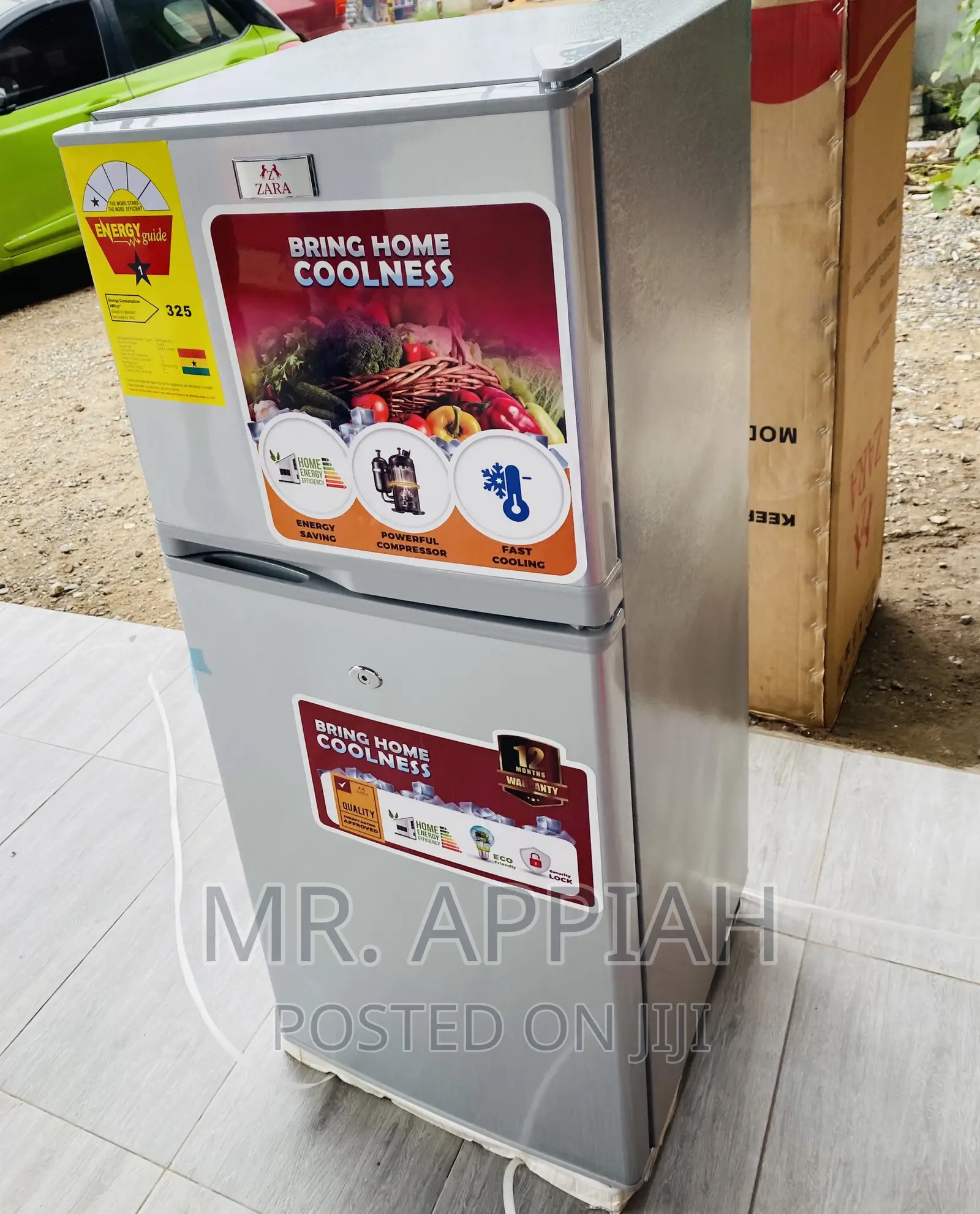 Energy Sufficient Zara 14TM Double Door Electric Fridge.