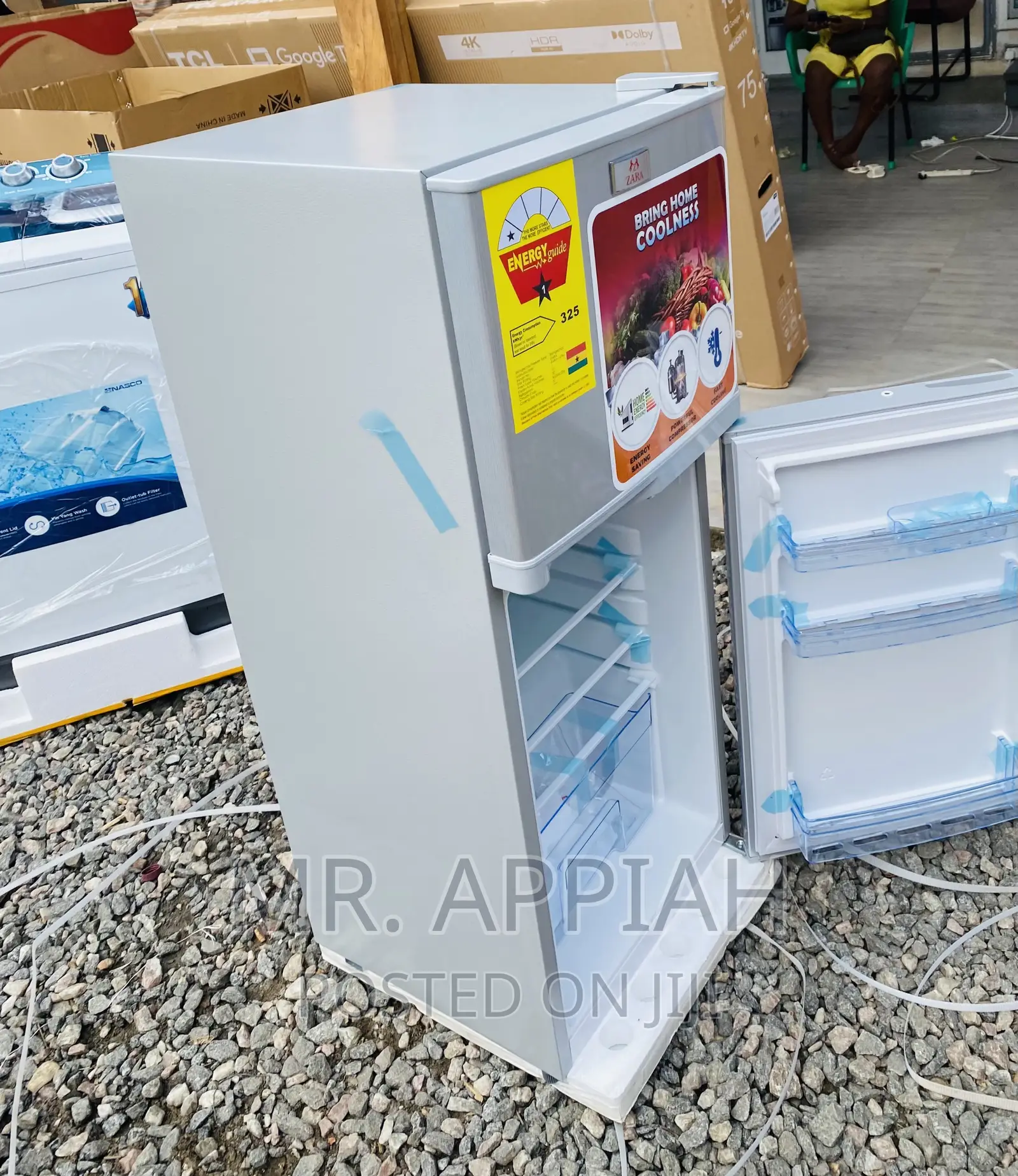 Fabulous Zara 14TM Double Door Electric Fridge(Silver).