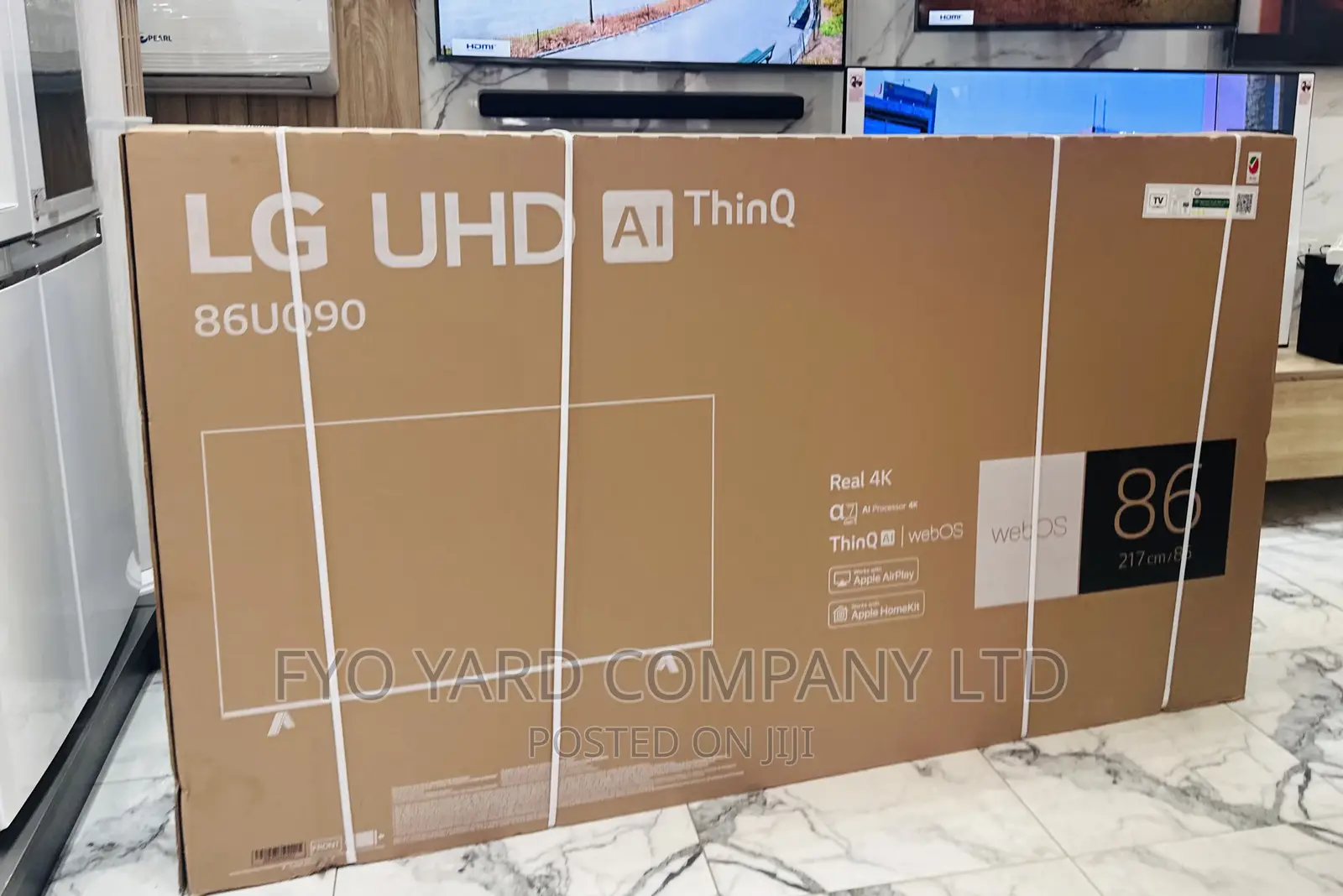 Lg 86”Inches Smart Uhd Cinema Screen View Wi-Fi Digital Tv
