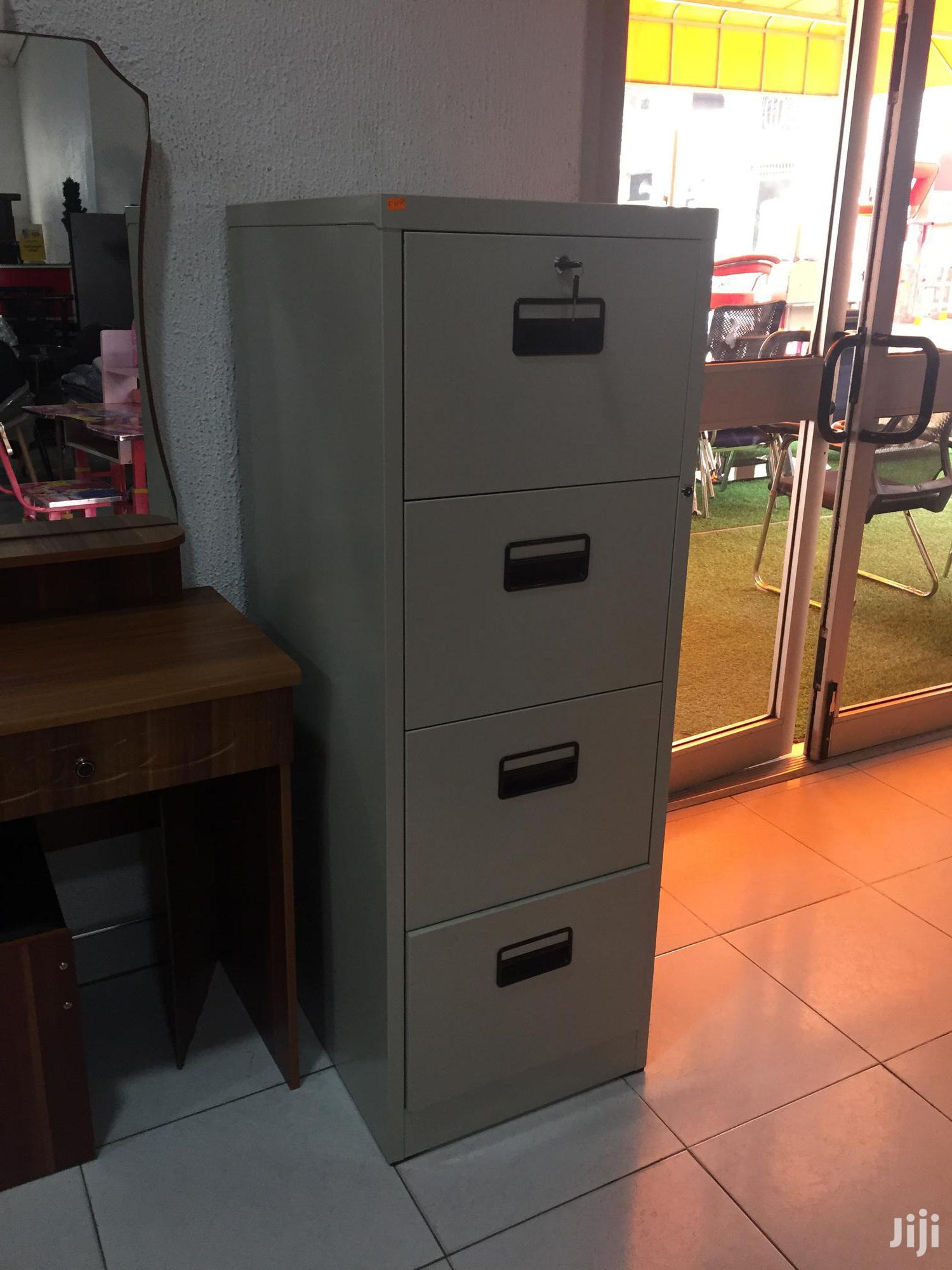 Four Drawer Cabinet With Safe.