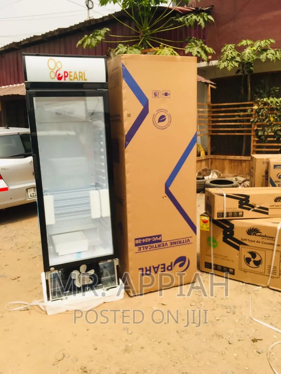 Sealed in Box Pearl PVC-424 Single Door Beverage Cooler.