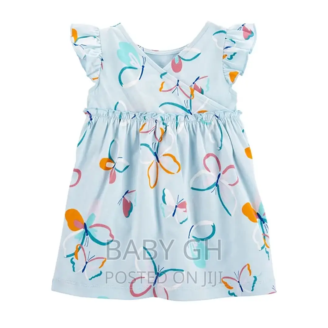 Carter's Blue Butterfly Flutter Dress