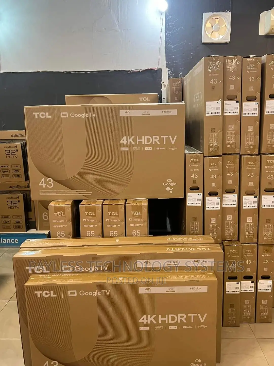 TCL 55 Inch HDR Android Smart Televisions