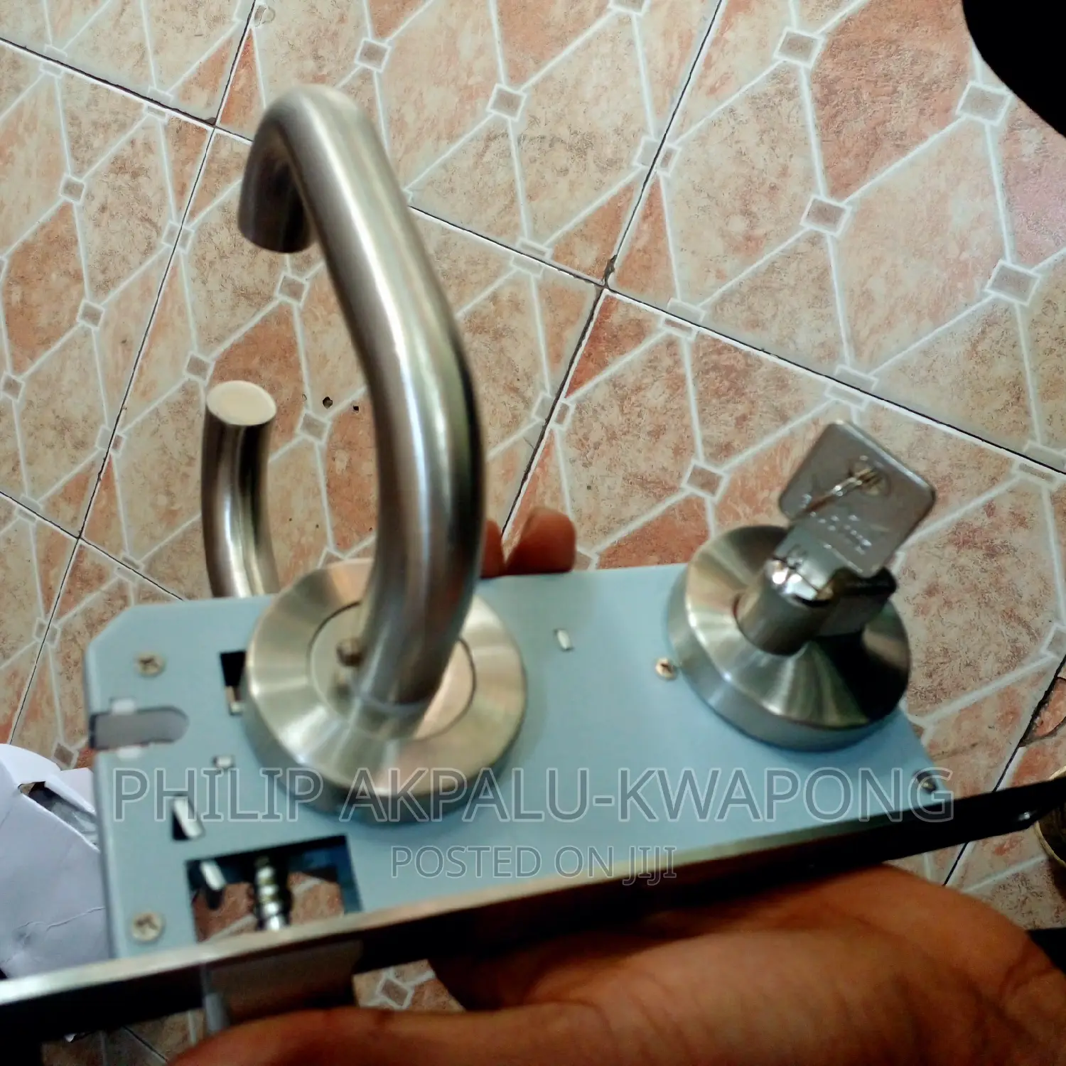 Door Lock Stainless Steel 310(Curved Handle)