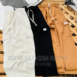 #Woolen, #Thick, #Fleece Cargo Pants Available in Stock