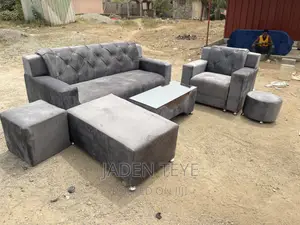 Ash Fabric Sofa Set