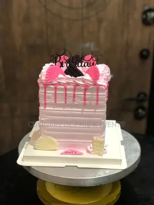 Shades of Pink Ice Cream Cake