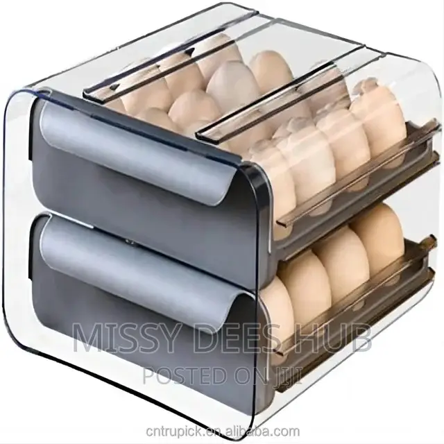 32 Grid Capacity , Two Layers, Stackable Egg Storage